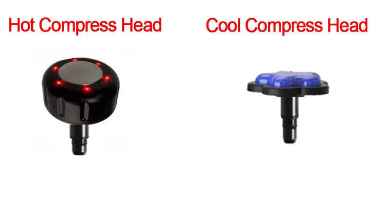 Massageador Profissional 24V — Compressa Quente e Fria, 12 Cabeças, Alta Frequência para Relaxar Músculos