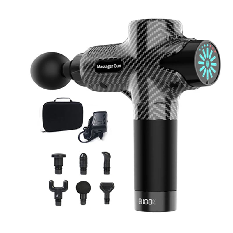 Massageador Profissional 24V — Compressa Quente e Fria, 12 Cabeças, Alta Frequência para Relaxar Músculos