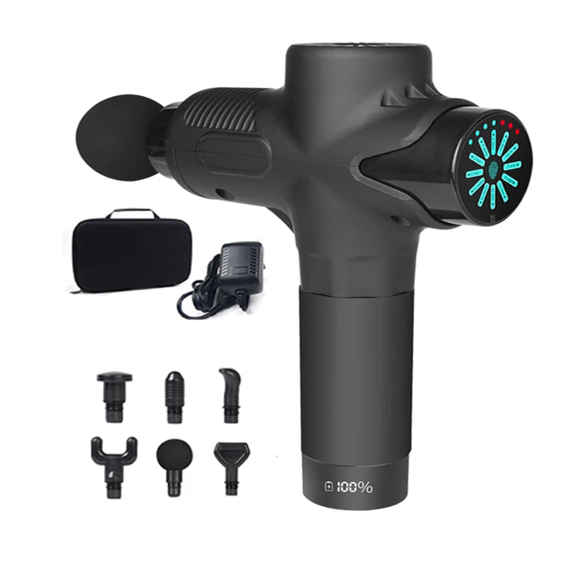 Massageador Profissional 24V — Compressa Quente e Fria, 12 Cabeças, Alta Frequência para Relaxar Músculos