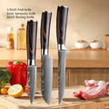 Conjunto de Facas de Cozinha Damascus — Faca de Chef Profissional