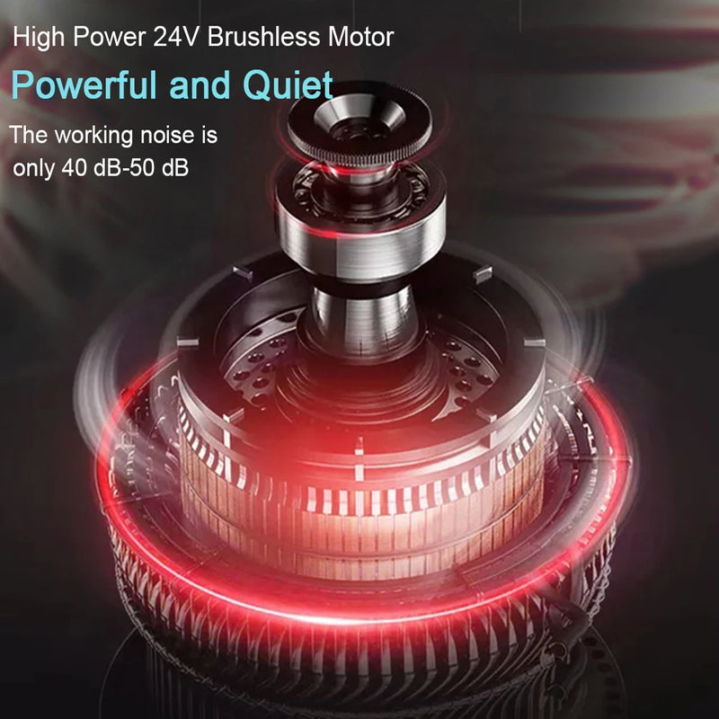 Massageador Profissional 24V — Compressa Quente e Fria, 12 Cabeças, Alta Frequência para Relaxar Músculos