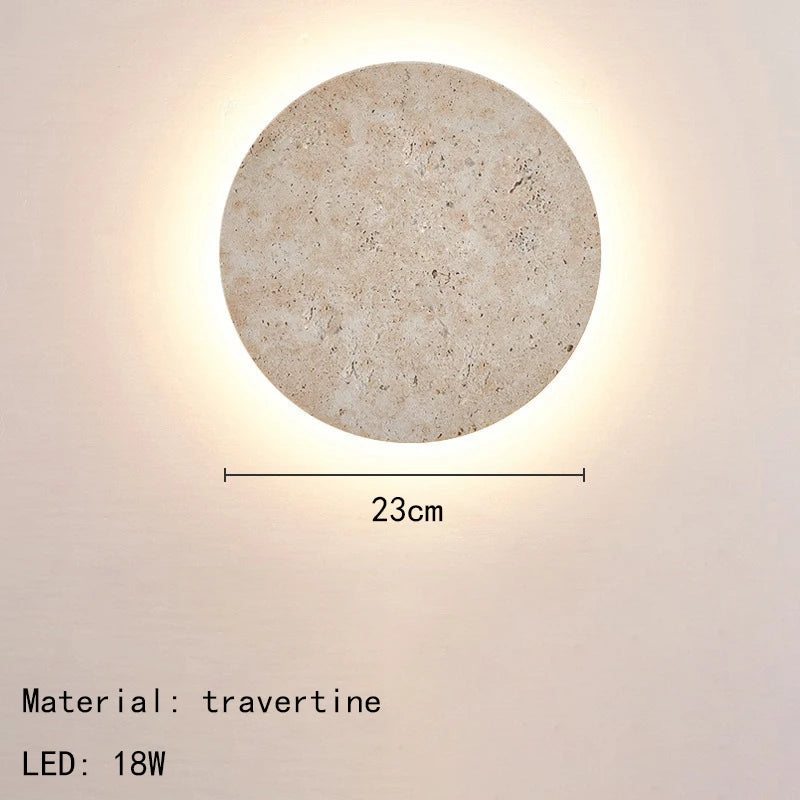 Arandela de Pedra LED Luxo Nórdico
