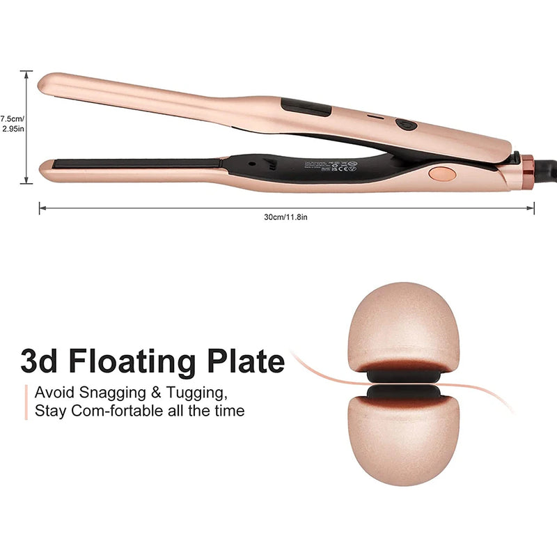 Chapinha Mini 3/10” — Para Cabelos Curtos, Barba e Pixie | Cerâmica Tourmaline