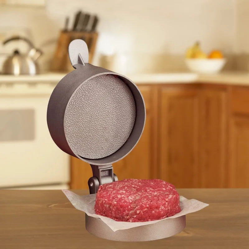 Burger Press Hamburger Patty Maker Mold Meat Aluminum Alloy Non Stick Kitchen