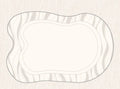 Tapete Moderno Creme com Listras Pretas – Antiderrapante e Fácil de Limpar