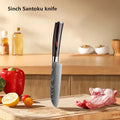 Conjunto de Facas de Cozinha Damascus — Faca de Chef Profissional
